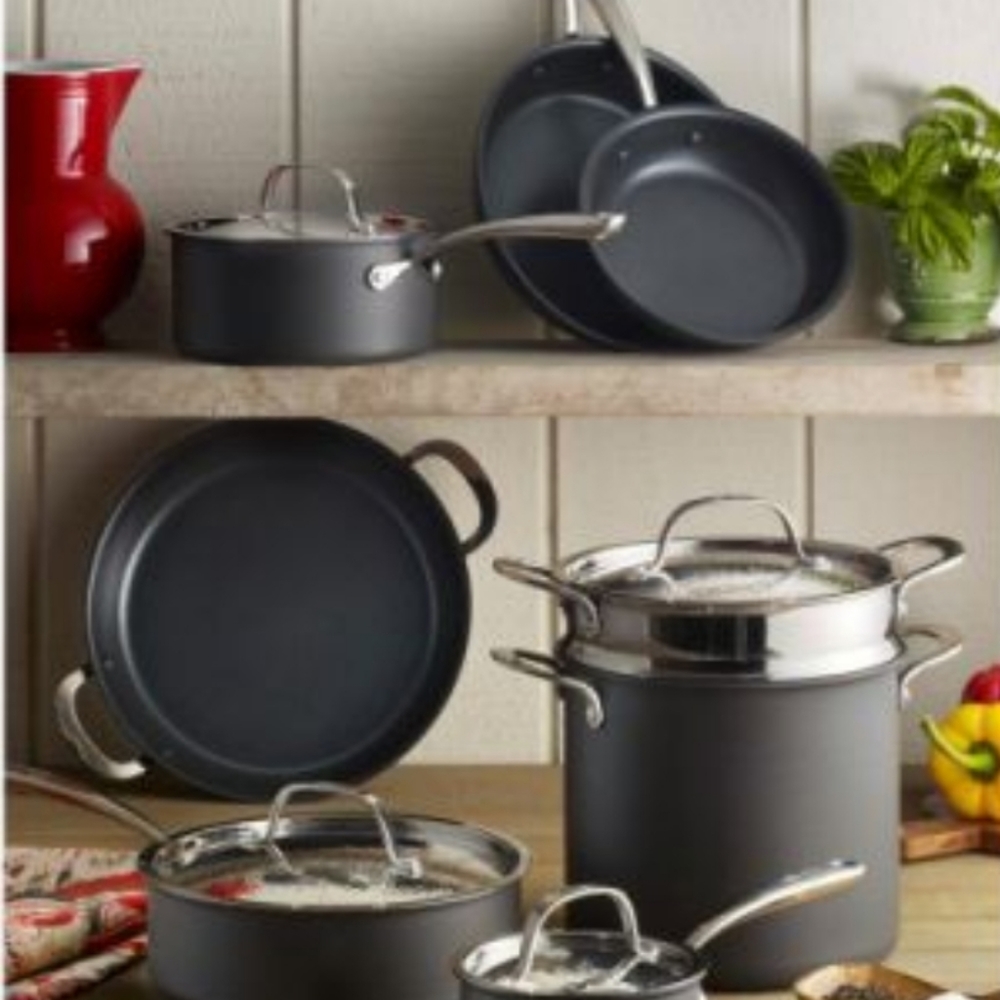 Lagostina Nera hard anodized 12 piece set
